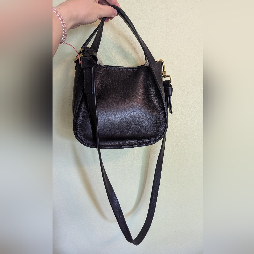 Madewell Black Leather Shoulder Bag